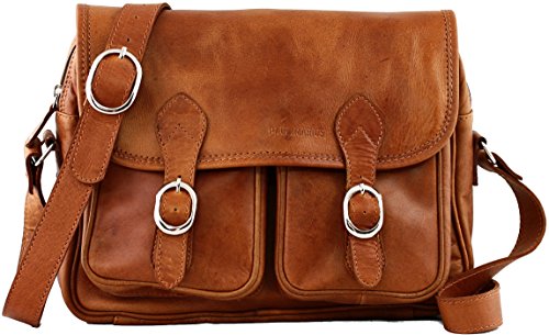 PAUL MARIUS bolso de cuero para las mujeres correa para hombro ajustable LE ROUEN