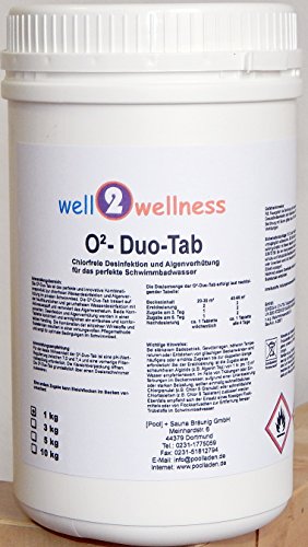 Aktivsauerstoff Tabletten 2in1 / O²-DUO-Tabs 200g – chlorfreie Kombitabs 1,0 kg - 2