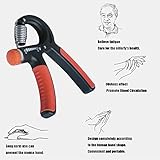 SEAAN 2er Set Handle Hand Gripper Strength Training Adjustable Exerciser Strength Hand Gripper No Slip Muscle Strength Training Resistance to 22 88 lbs Trainer Wrist Strength Training Grip and Forearm Muscles - 8