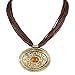 DCA Brown/Gold Glass::Brass Women Necklace (4346) RS.218.00