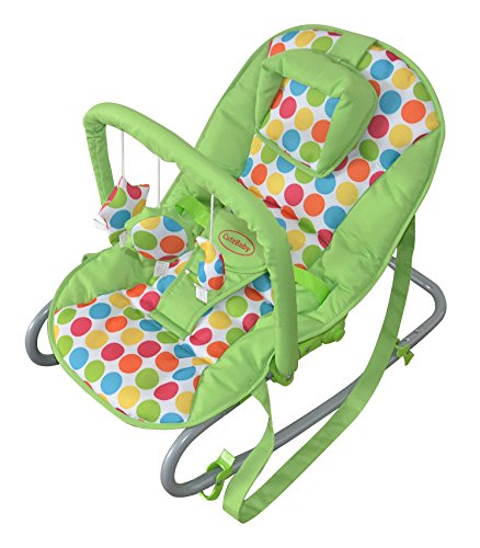 Cute Baby - Green Rocker Fully Reclining Rocking Cradle Chair - From Newborn