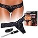 Produktbild Feuchtalarm - Spitzenslip schwarz mit Vibrobullet und Funk-Fernbedinung Größe M/L - String Tanga Slip Frauen Reizvoll Höschen Sexy Tangas Strings Dessous Mode für Sie Slips Pants