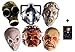 Produktbild Doctor Who Monsters Halloween Karte Partei Gesichtsmasken (Maske) Packung von 6 (Cyberman, Silent, Smiler, Davros, Empty Child und Weeping Angel)