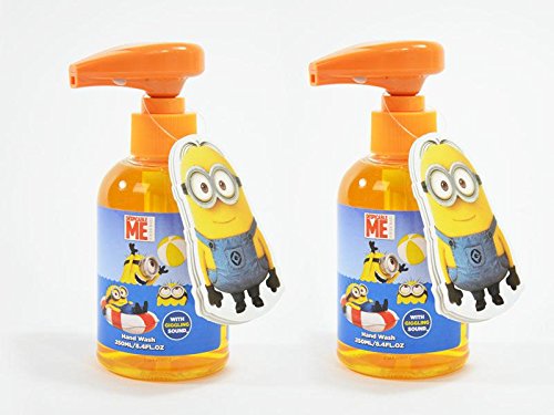 2er Spar Set MINION Seifenspender Kichernd mit SOUND / Sprachchip - 2x 250ml
