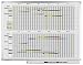 Produktbild Legamaster 7-406000 Professional Jahresplaner, Whiteboard bedruckt mit Kalenderraster im Halbjahresformat, emailliert, 120 x 90 cm