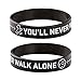 Produktbild Ampelmann Silikonarmband Glücksmann schwarz, You'll never walk alone