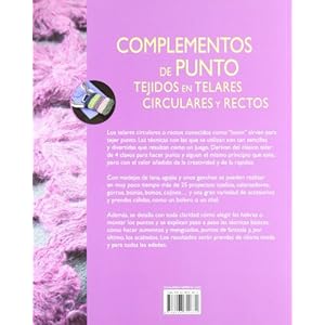 Complementos de punto tejido en telares circulares y rectos