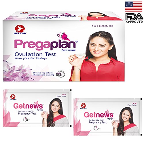 Neclife Pregaplan One Step Ovulation Fertility Test - Pack of 5 RS.474.00