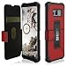 Produktbild Urban Armor Gear Metropolis Folio nach US-Militärstandard für das Samsung Galaxy S8 - rot [Verstärkte Ecken | Sturzfest | Antistatisch | Vergrößerte Tasten | Magnetverschluss] - GLXS8-E-MG