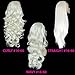 Elegant Hair - 22" Ladies 3/4 WIG Half Fall Clip In Hair Piece STRAIGHT Platinum Blonde #16/60 250g