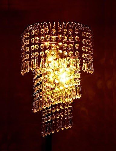 Xpro LED Crystal Wall Lamp Lihting 2 E14 Bulbs Transparent Crystal Golden Frame Dining Hallway Indoor Light Sconces Fixtures New Arrival