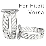 xue binghualoll Legierung Twill Diamant Edelstahl Band Strap Band Für Fitbit Versa