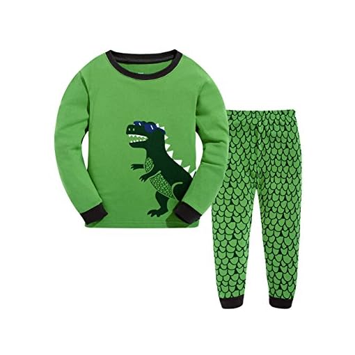 Tkria-Pigiama-a-maniche-lunga-per-ragazzi-Dinosauro-Pigiama-Set