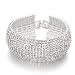Yellow Chimes Crystals from Swarovski Platinum Plated Crystal Bracelet for Women and Girls RS.975.00