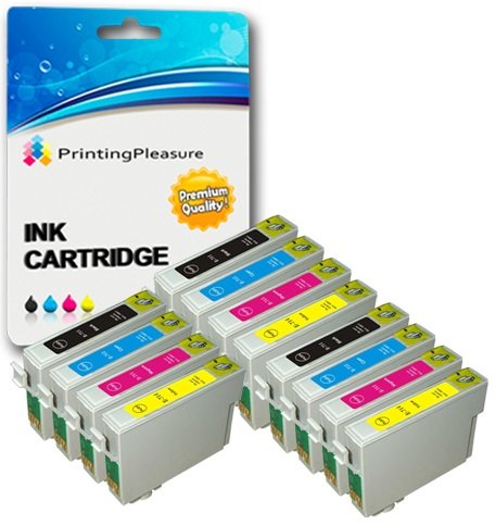 12 XL Compatibles T0711-T0714 (T0715) Cartuchos de Tinta para Epson Stylus D78 D92 D120 DX4000 DX4050 DX4400 DX7400 DX8400 SX100 SX105 SX110 SX115 SX200 SX205 SX215 SX218 SX415 SX515W SX600FW B300F