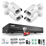 【IP66 wetterfest für den Innen- und Außenbereich:】IP66 garantiert Ihnen eine hochwertige und langlebige Kamera, die dem schlechten Wetter standhält und Ihr Haus jederzeit schützt.