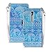 Price comparison product image Case 3D Glossy Phone Cover for Xiaomi Mi 9T Skin Shell Glitter Wallet Shiny Tribe Elephant Pattern Sparkly Folio Flip Protective with 5 Card Holder Metal Skin Phone Handbag Case Xiaomi Mi 9T