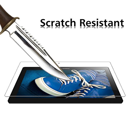 Lenovo TAB 2 A10-30F / A10-70 10.1“ Panzerglas Schutzfolie, iVoler® Premium Panzerglasfolie folie Displayschutzfolie Hartglas Gehärtetem Glas DisplayPanzerglas Schutzfolie Displayschutz Tempered Glass Screen Protector für Lenovo TAB 2 A10-30F / A10-70 10.1“ – 0,3mm Dünn, 9H Härtegrad, 2.5D Abgerundete Kanten – [Kratzfest] [Hohe Transparenz] [Fingerabdruck-frei] [Blasenfrei]-Lebenslange Garantie - 3