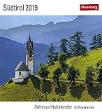 Südtirol - Kalender 2019: Sehnsuchtskalender, 53 Postkarten by 