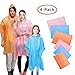 Produktbild 6pcs Regenponcho Regencape Einweg Regen Poncho Wasserdicht Poncho Notfall Poncho für Festival Outdoor Camping Damen Herren, Regenmantel Regenjacke, 3 für Unisex-Erwachsene 3 für Unisex-Kinder