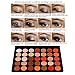 VONISA Eyeshadow Palette 35 Waterproof Makeup Nature Glow Eye Shadows Kits Professional Make Up Shimmer Eye Shadow Pallets with Eyes Makeup Brushes Set Beauty Cosmetics