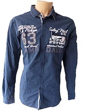 CAMP DAVID HERREN HEMD CHICAGO SAILING CUP II BLUE NAVY L