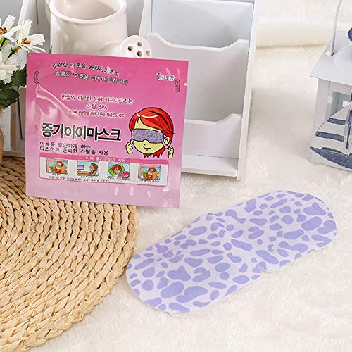 Ocamo Health Care Steam Warm Eye Mask, Eye Care Steam Eye Mask Fragrance Warm Spa Moisturizing Dark Eyes Warmer Patch 1pcs Rose