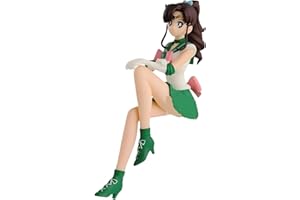 Keyhvao Figure Anime 13 CM Modello Statue Tsukino Usagi, Marinaio Mercury, Marte, Venere, Giove Posizione Seduta Figure Carino Decorazione PVC Materiale Regali per i Fan, Unisex (Sailor Jupiter)
