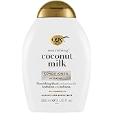 OGX Nourishing Coconut Milk Conditioner (385 ml), feuchtigkeitsspendende Haarspülung mit Kokosmilch, Kokosöl und Protein, int