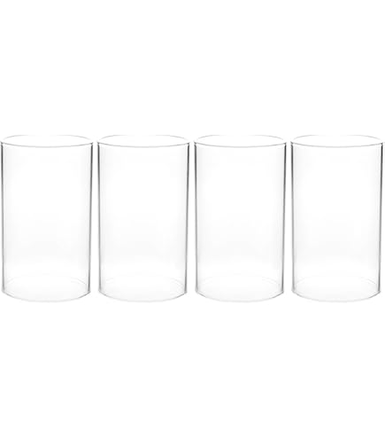 GORGECRAFT Lot De 6 Bougeoirs à Facettes En Acrylique Transparent Pour Lustre Et Chandelier