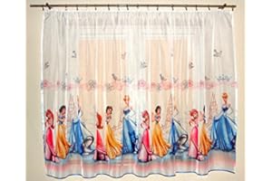 Disney voile net curtain PRINCESSES - width 225cm/89" x drop 160cm/63"