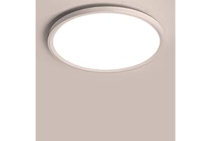 Yafido LED Lámpara de Techo Moderna 28W Plafón Led Redonda Ultra Delgado Downlight Blanco Cálido 3000K 2520LM adecuada para Cocina Balcón Dormitorio Corredor Sala de Estar Ø30cm