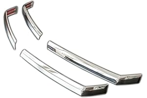 RECAMBO | Parrilla frontal | compatible para VW Crafter II | a partir de 2017 | Listones acero inoxidable cromado | Embellecedor protector de radiador