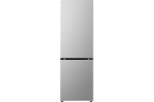 LG GBV21L0EPY Frigorifero combinato Total No Frost, 344L, Classe E, Door Cooling, Linear Cooling, Smart Diagnosis, Design con porte piatte, Apertura porte a filo muro, Prime Silver