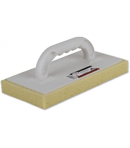 RUBI Talochon Caoutchouc SUPERPRO – Base Blanche Anti-Abrasion, Manche Plastique, Idéal Joints Jusqu'à 3 Mm Pour Carrelage Pro