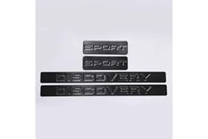 ENFILY Lot de 4 Protections de seuil de portière de Voiture - Accessoires pour Discovery Sport 2014-2019 - Protection Contre l'abrasion - Protection de seuil de Bienvenue