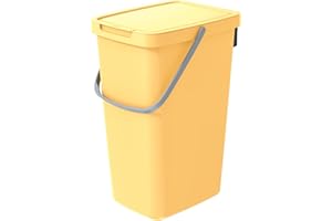 Keden Systema Q Cubo de Basura Cubo de Reciclaje (20L, Amarillo Claro)