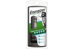 Energizer Original-Universalladegerät für AA/Micro/E-Block (9 V) Baby- und Monoakkus, Verpackung kann variieren Grau gray