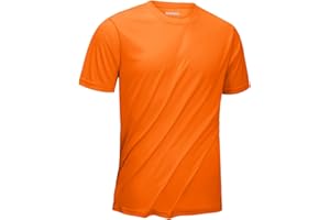 KEFITEVD UV Schutz Shirt Herren Kurzarm Schnelltrocknend Rashguard Leicht Atmungsaktiv Laufshirt Outdoor Funktionsshirt Männer Sport Oberteil