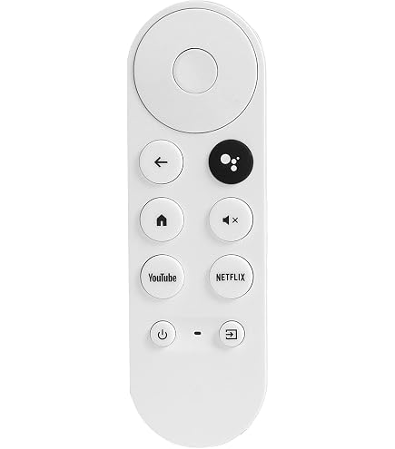FTRONGRT Cover In Silicone Per Telecomando Google Chromecast 4K – Custodia Ultrasottile Anticaduta E Antigraffio, Foro Di Ricarica, Bianca