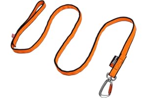 Non-Stop Dogwear Smycz Bungee, czarny/pomarańczowy - 2,0 m/23 mm