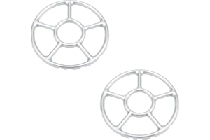 CONGGUAN 2 Stück Gasherdbrennerständer, multifunktionaler Herdständer für Kaffeekannen, 237,0 Kubik_Zentimeter, Zinklegierung, Grau oder Silber