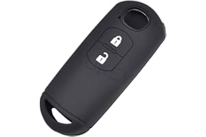 Happyit Llave del Coche de Silicona Caso de la Cubierta para Mazda 2 3 5 6 CX-3 CX-5 CX-7 CX-9 Velocidad Miata MX5 Mandos a Distancia 2 3 4 Botones (2 Botones)