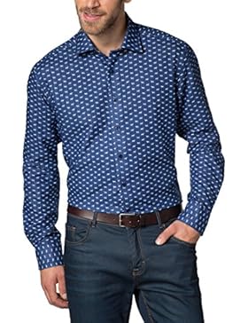 ETERNA Langarm Hemd MODERN FIT Doppelgewebe gemustert
