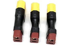 NDS New Day Solutions ( Pack of 3 ) XT60 to Deans Male Plug Connector for RC Toy, Boat, Quadcopter, Battery Connector