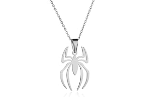 SIXDUTON Spider-Man Collana Ciondolo Pendente Uomo, Spider Collana in Acciaio Inox Leggero, Fascino Gioielli D'epoca per Gli Uomini Donne