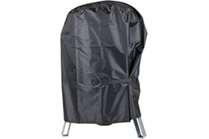 BBQ Cover, Round Waterproof Heavy Duty Barbecue Cover with 210D Oxford Fabric, Fits Sunlifer 17 inch Charcoal Smoker Grill Rip-Proof, UV & Water-Resistant (52x52x63CM)