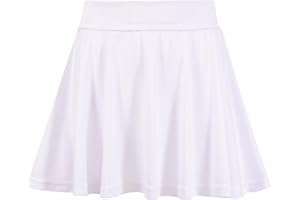 A2Z 4 Kids Girls Plain Skater Skirt for School Trendy Soft Feel Comfortable Summer Fashion Outfit Clothing Age 2-13 Years