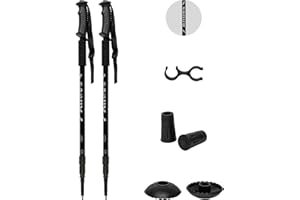 Andes Pair Of Telescopic Extending Adjustable Antishock Hiking/Walking Poles