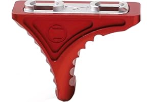 TRIROCK Red Forward Universal Hand Stop for Both KeyMod & M-Lok MLOK Tactical Handguard